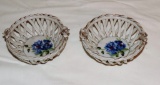 Pair of Lattice-Work Bowls