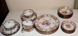 Box Lot of Dresden Dishes