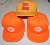 Three Vintage Sundrop Hats