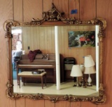 Gold Painted Ornate Mirror