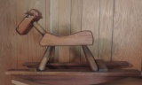 Handmade-Wood Rocking Horse