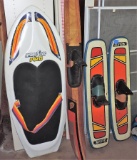 Lot Of Skis & Knee Board