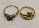 (2) 14kt Gold Rings