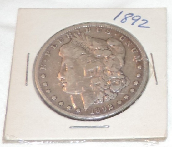 1892 Morgan Silver Dollar