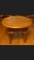 Round Oak Side Table