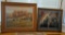 Two Large Framed Farmhouse Art