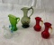 Lot of Beautiful Glass Pitchers