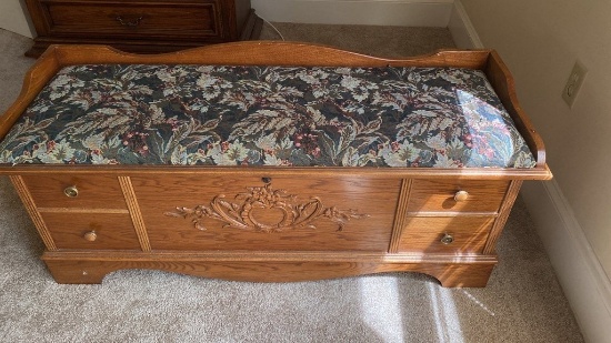 Lane Cedar Chest with Upholstered Seat