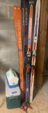 Lot of Skis and Cooler Lot