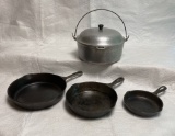 Cast Iron Pans and Camping Pot