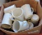 12 White Coffee Mugs