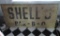 Original Shell's BBQ Fiberglass Sign From First Restaurant