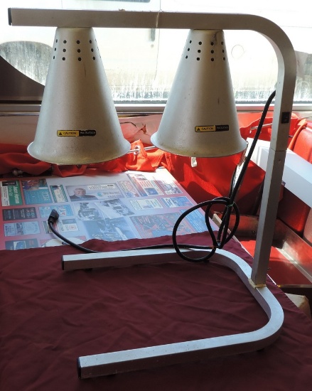Adcraft Double Shade Heat Lamp