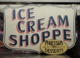 Metal Ice Cream Shop Sign