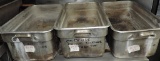 3 Large Stainless Steel Steamer Pans