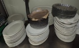 White Restaurant China Platters