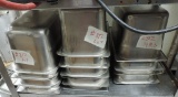 14 Half Stainless Steel Condiment Pans