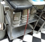 Stainless Steel Roll Around Restaurant Cart