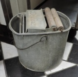 Antique Deluxe Galvanized Mop Bucket