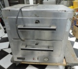 Stainless Steel Double Drawer Warmer With Pans