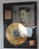 Elvis Framed Gold Record Number One Hits