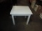White Painted Wood Porch End Table