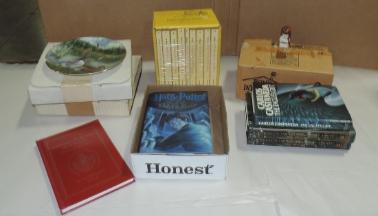 Lot Of Collector Plates, Midnight In Garden OF Good & Evil Books, Christmas Ornaments & More