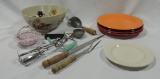 Oriental Bowl, Vintage Kitchen Utensils & Fiesta Dinner Plates