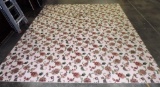 Machine Made All Over Floral Room Rug