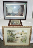 Lot Of 3 Color Prints In Frames