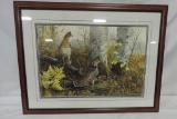 P. Clayton Weirs Signed Limited Edition Color Pheasant Print In Frame