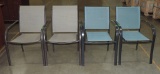 4 Outdoor Mesh Seat Chairs