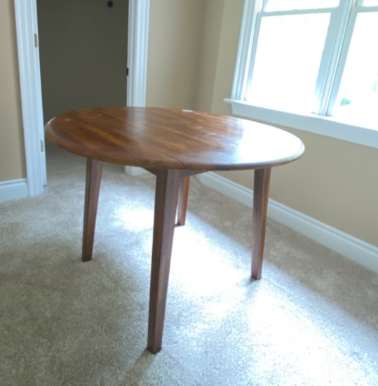 Solid and Sturdy Drop-Leaf Table
