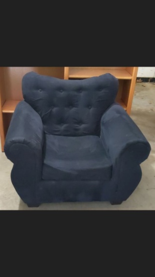 Black Velour Chair
