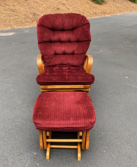 Glider Chair & Ottoman Set