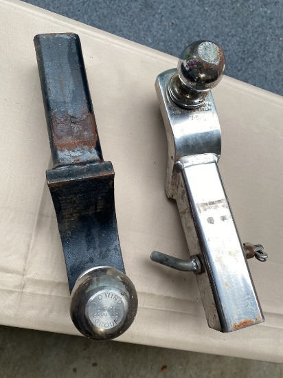 Two Trailer Hitches and Hitch Wrench