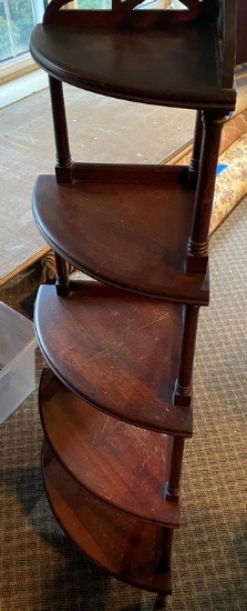 1940's Mahogany Corner Shelf