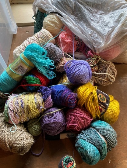 Large Lot Knitting Yarn