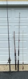 Lot of Fishing Poles and Reels