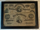 Lot of (2) Pieces of Original Confederate Money