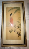 Pair of Signed Oriental Prints/Watercolors