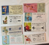 Lot of (8) Pin Up Girl Ink Blotters