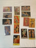 Lot of (14) Pin Up/Nude Postcards