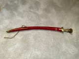 Antique Sword with Red Velvet Sheath