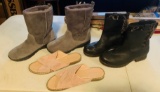 Lot Of  Size 10 Suede And Leather Boots