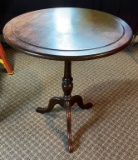 Mahogany Dish Top Candle Stand