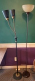 Vintage 1970's Floor Lamp and Modern Lamp