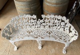 1930's Cast Iron Grape Design Bench