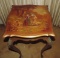 Hand-Painted French-Style Table with Courting Scene on top