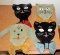 Vintage Johnnie Lipe  Cat and Dog Pillows